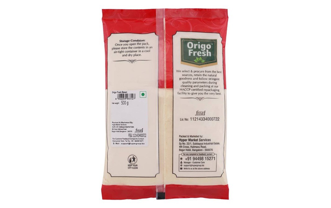 Origo Fresh Besan    Pack  500 grams